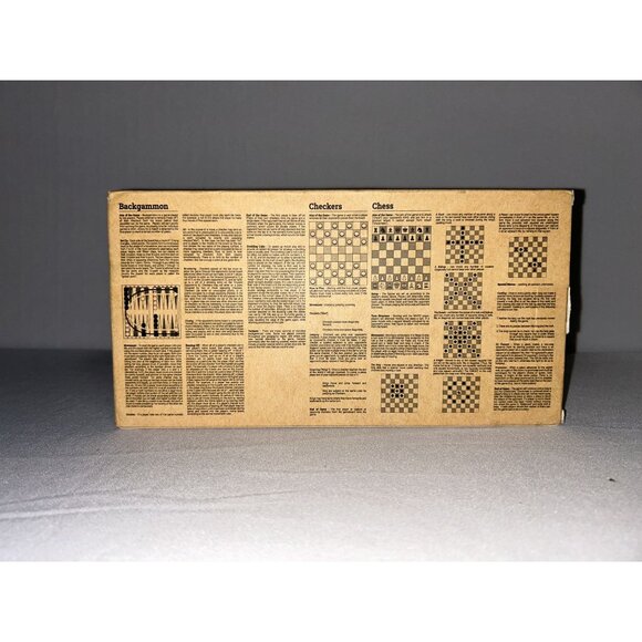 Xinliye 3-In-1 Chess Checkers & Backgammon Set - Picture 4 of 4